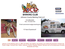 Tablet Screenshot of jocobarkingclub.com